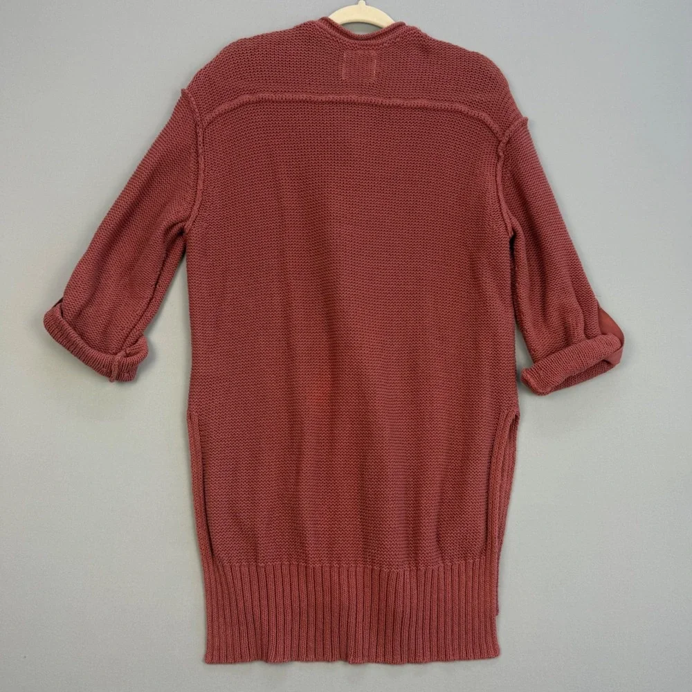 Free People We The Free Boho Indie Firefly Tunic Henley Knit Sweater Small